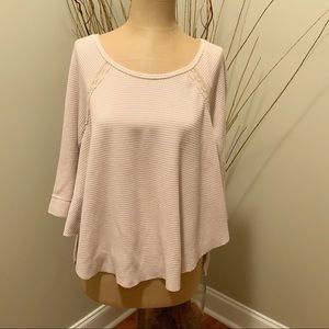Free People Thermal and lace Top Size Small